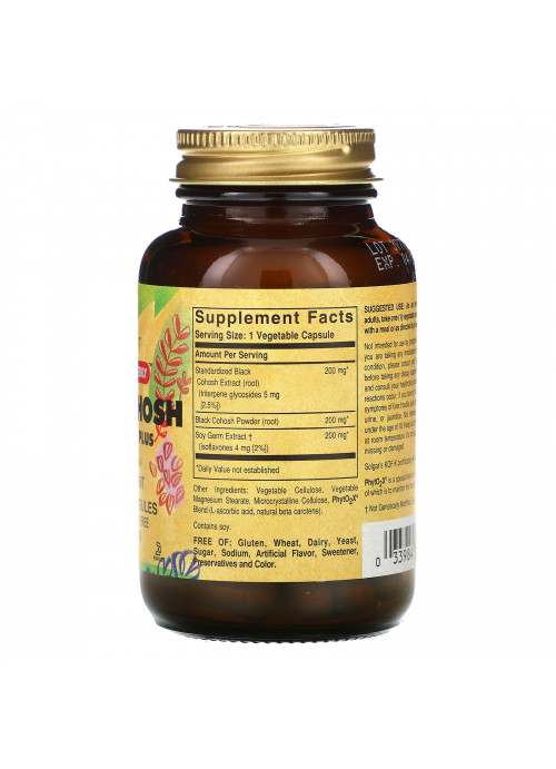 Solgar, Black Cohosh Root Extract Plus, 60 Vegetable Capsules