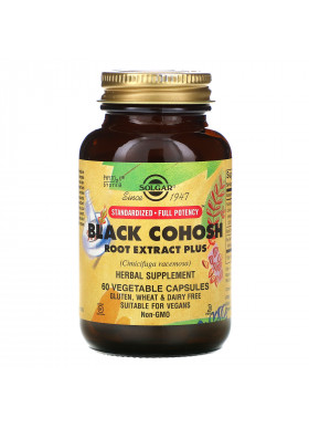 Solgar, Black Cohosh Root Extract Plus, 60 Vegetable Capsules