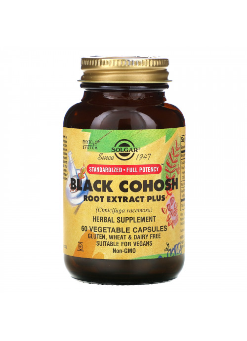 Solgar, Black Cohosh Root Extract Plus, 60 Vegetable Capsules