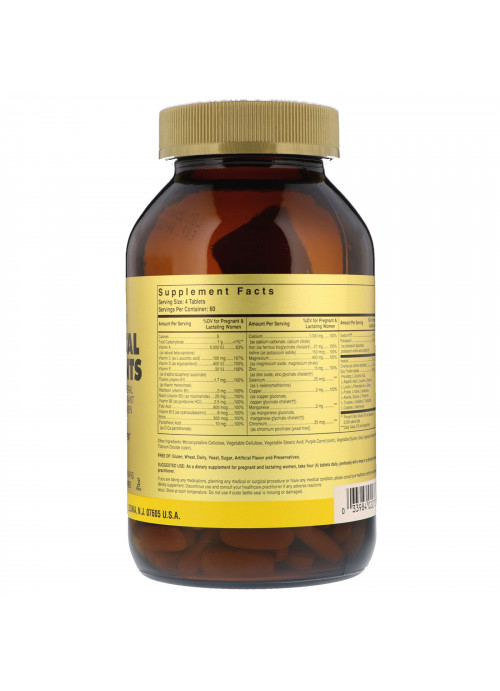 Solgar, Prenatal Nutrients, Multivitamin & Mineral, 240 Tablets