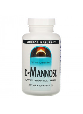 Source Naturals, D-Mannose, 500 mg, 120 Capsules