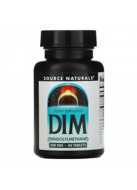 Source Naturals, DIM, 200 mg, 60 Tablets