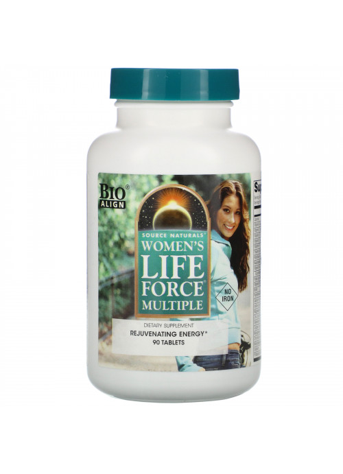 Source Naturals, Women's Life Force Multiple, No Iron, 90 Tablets