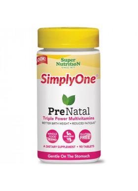 Super Nutrition, SimplyOne, PreNatal, Triple Power Multivitamins, 90 Tablets