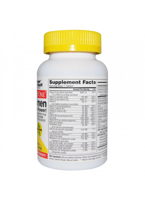 Super Nutrition, SimplyOne, Women, Triple Power Multivitamins, 90 Tablets