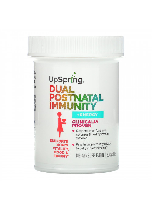 UpSpring, Dual Postnatal Immunity + Energy, 30 Capsules