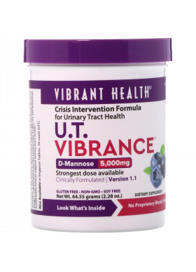 Vibrant Health, U.T. Vibrance, D-Mannose 5,000 mg, Version 1.1, 2.28 oz (64.55 g)