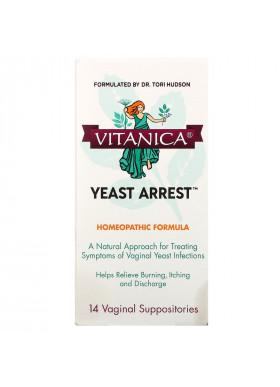 Vitanica, Yeast Arrest, 14 Vaginal Suppositories