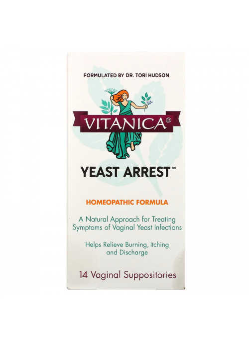 Vitanica, Yeast Arrest, 14 Vaginal Suppositories