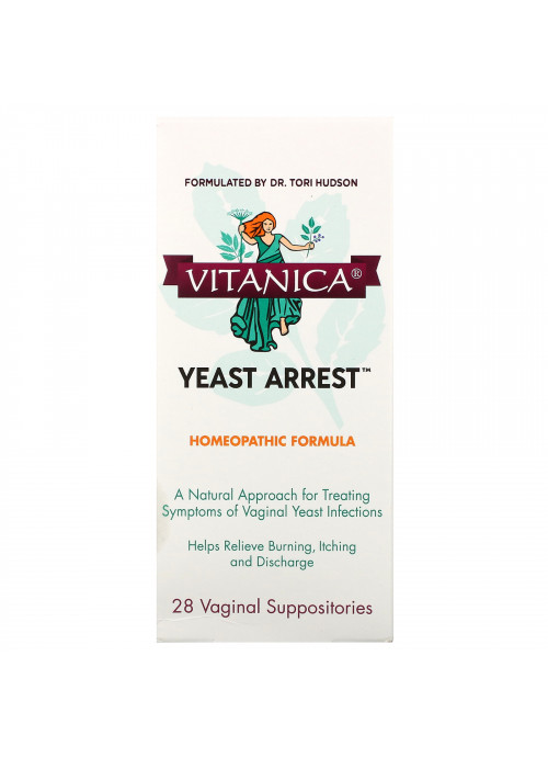 Vitanica, Yeast Arrest, 28 Vaginal Suppositories