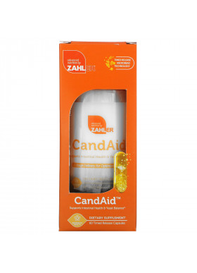 Zahler, CandAid, Supports Intestinal Health & Yeast Balance, 60 Timed Release Capsules