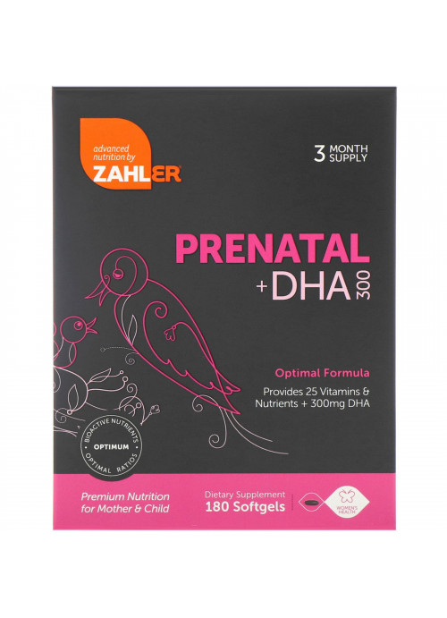 Zahler, Prenatal + DHA 300, 180 Softgels