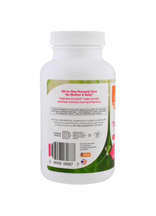 Zahler, Total One Prenatal, Essential Once-Daily Prenatal, 120 Capsules