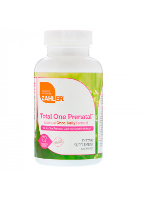 Zahler, Total One Prenatal, Essential Once-Daily Prenatal, 60 Capsules